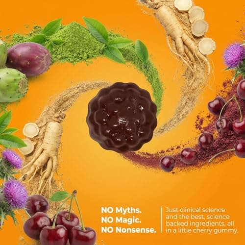 Toast! Before You Drink Gummies - Alcohol & Liver Support Supplement for Drinking & Better Morning - Recovery, Relief & Detox - L-Cysteine, Milk Thistle, Ginseng, Vitamins - Cherry Flavor - 10 Packs - Thumbnail 4