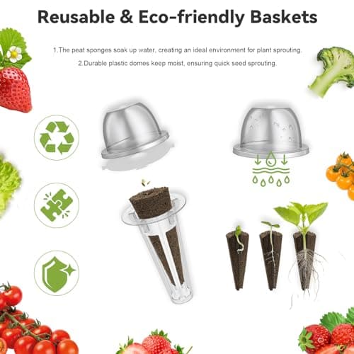 inbloom 12-Pod Pepper Seed Pod Kit for AeroGarden, iDOO, Ahopegarden Hydroponic Growing System, Include Cucumber, Red&Golden Tomato, Red Chili Pepper, Green&Yellow Pepper, Purple Pepper, 400+ Seeds - Thumbnail 5