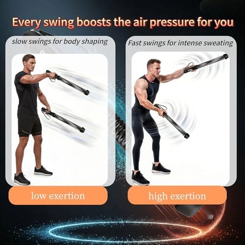 Ropeless Battle Ropes for Home Gym-Portable Cordless Training Rope Fitness Equipment for Men & Women,Weighted Workout Ropes for HIIT,Versatile Exercise Equipment for Home and Travel(Pink) - Thumbnail 4