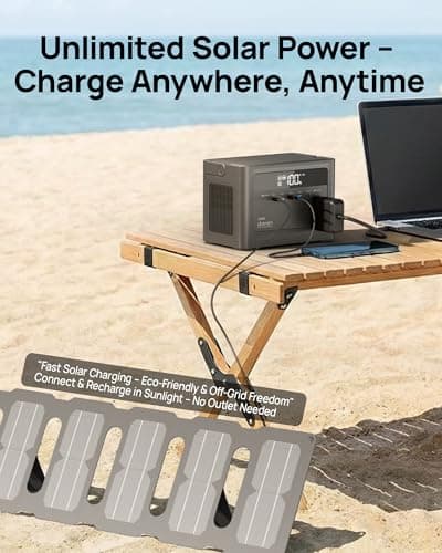 2026 Portable Power Station 350W, 288Wh LiFePO4 Battery Backup, Power Bnak with AC Outlet 110V/ 700W Surge, Solar Generator Fast Charging for Winter Storm, Hurricane Emergency, Home Use, Road Trips - Thumbnail 6