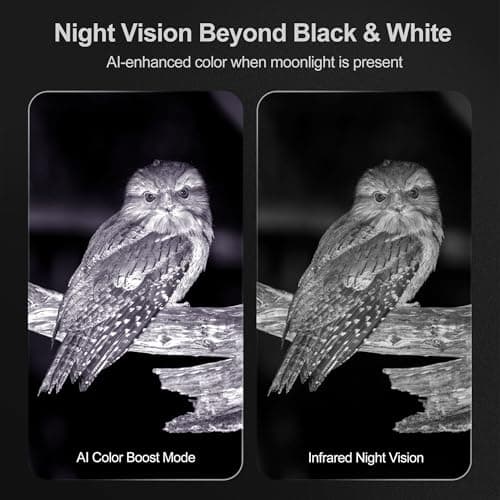 VisioGear Night Vision Binoculars - Night Thunder X3 4K Night Vision Goggles for Adults, AI Color Mode, 2000ft Range, 5000mAh Battery, 32GB Card for Camping & Security - Thumbnail 3
