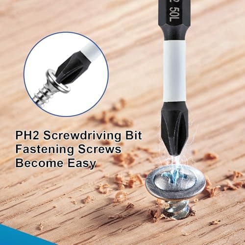 BRSCHNITT Masonry Drill Bit Set,with Phillips PH2 Magnetic Anti Slip Screwdriver Bit - 1/4" 5/16" 3/8" Dry Tile Drill Bit Set for Porcelain Tile Ceramic Stone Granite Marble (5pcs) - Thumbnail 5