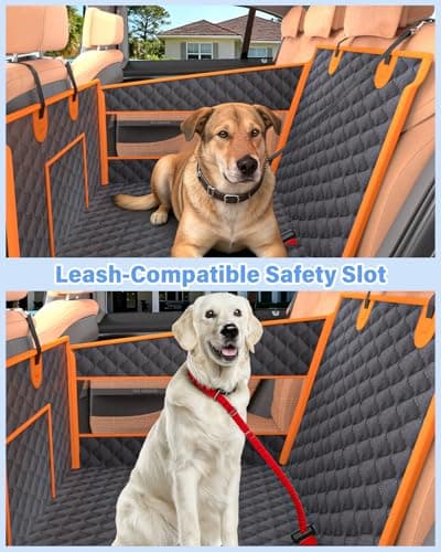 Instraella Dog Car Seat for Large Dogs, Half Back Seat Extender with Hard Bottom, Waterproof Non-Slip Pet Car Seat for Cars, SUVs and Trucks, Fits Medium Dogs - Thumbnail 4