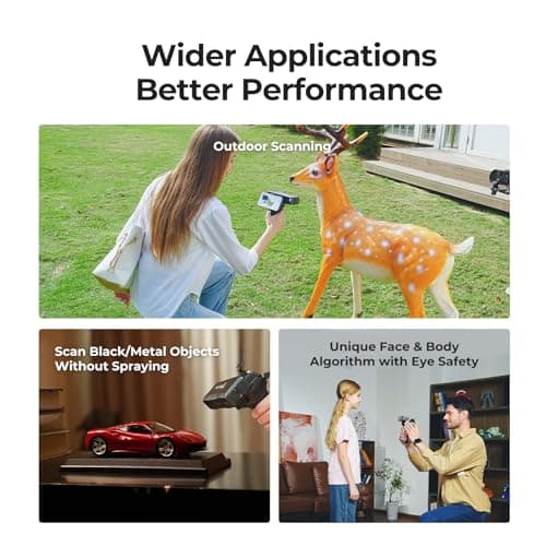 Creality Otter Lite 3D Scanner for 3D Printing, Handheld 3D Printer Scanner 0.05mm Precision, Full-Color Scanning | WiFi 6 | Portable for Metal/Black Objects | Windows/macOS/Android/iOS - Thumbnail 4