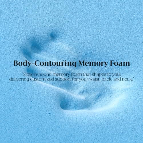 Queen Size Memory Foam Mattress Topper - 4 Inch Cooling Dual Layer with 2" Gel Memory Foam & 2" Thick 1500 GSM Pillow Top, Breathable Mattress Pad Cover Medium Firm Support for Back (Black) - Thumbnail 4