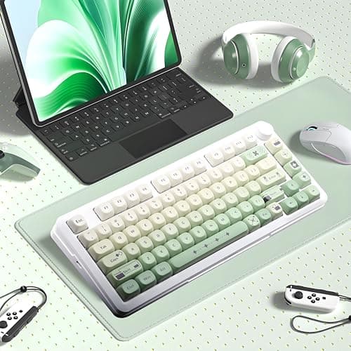 AKepopery MOA Key caps 134 Keys PBT Keycaps Set for Cherry Gateron MX Switches Mechanical Keyboard Key Cap (Gradient Green) - Thumbnail 2