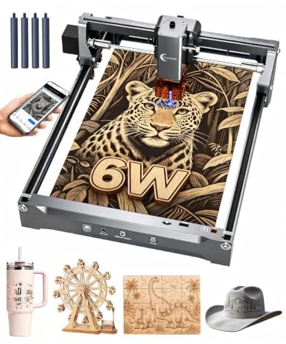 Laser Engraver, Carverall K15 Pro 5W Laser Engraving Machine for Beginners DIY High Accuracy 200x300mm (Near A4) Portable CNC Laser Cutter for Wood Coated Metal Acrylic Leather, 5000mW, Class 1 - Image 1