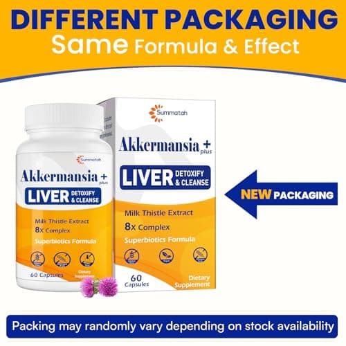 Liver Detoxify Repair & Cleanse, with Akkermansia & Milk Thistle, 60 Caps - Thumbnail 5