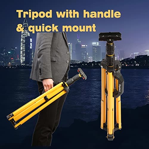 DAYATECH 180W 20000 Lumen Dual-Head LED Work Light with Tripod Stand, 4 Brightness Adjustable, IP 65 Waterproof 10 Ft Power Cord - Thumbnail 3