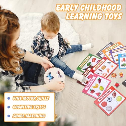 Magnetic Sorting Toys,10Pcs Refrigerator Magnets for Kids, Animals Food Car Magnetic Category Recognition for Kids Learning Fine Motor Skills Boys Girls - Thumbnail 6