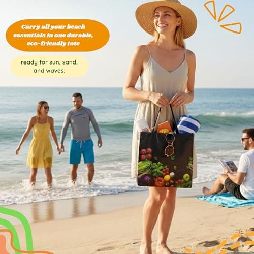Simply Cool Reusable Grocery Bags Eco-Friendly Shopping Bags 13”x12.6”x7.25 Durable Recyclable Shopping Bags Washable, Foldable, Portable Tote Bags Bulk (100 Pack) - Thumbnail 6