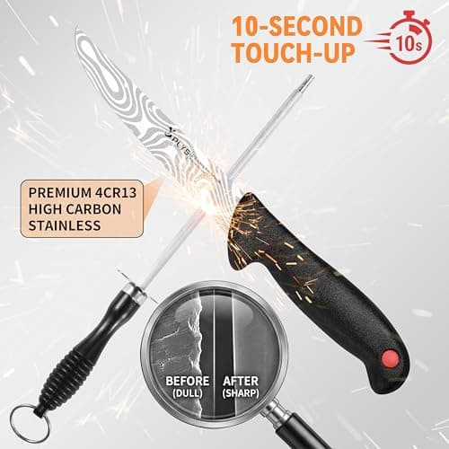 Plys 7-Piece Butcher Knife Set for Meat Processing, BBQ Boning Chicken Tool - Thumbnail 6