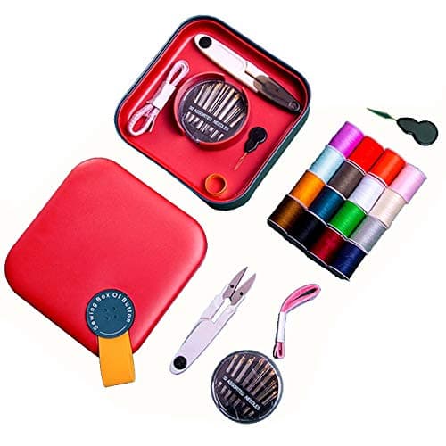 UNIKON Sewing Kit, Sewing Kits for Adult, Needle and Thread Kit, Hand Sew Box for Easy Carrying and Storage, Suitable for Student, Beginners, Blue - Thumbnail 2