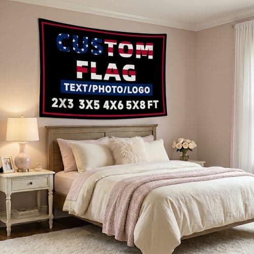 3x5 ft Custom Flag - Personalize with Photo/Text/Logo, Custom Flag Tapestry, Indoor/Outdoor Use, Wall or Desk Display, Ideal Gift for Home Decor (250th Anniversary Flag) - Thumbnail 2