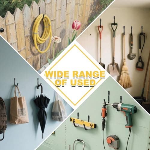 TOPTOYBOX Fishing Rod Holder for Garage, Fishing Rod Holder, Wall Mount Fishing Pole Holders, Rod Holder with Soft Protective Pad, Garage Organization (30) - Thumbnail 6