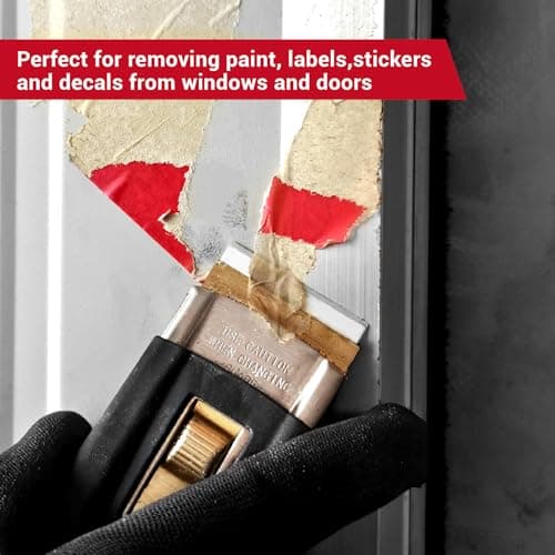 HARDWIN 5-Pack Ceramic Single-Edge Razor Blades, Replacement Blades for Razor Blade Scraper Tool, Non-Scratch Glass Top Stove Scraper Refills for Cleaning Cooktop, Oven, Paint and Stickers - Thumbnail 5