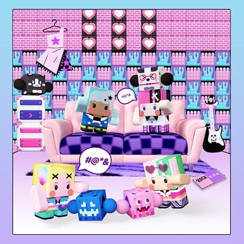 GobiDex 108PCS Magnetic Building Blocks & Figures Playset - STEM Princess Sensory Toys to Build a MagWonder World, Pretend Play Birthday Gift for Girls Ages 3+ (0.8 in) - Thumbnail 3