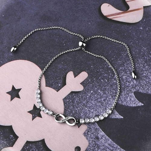 YLWJSP Infinity Love Heart Symbol Charm Bracelet for Women (Infinity Br) - Thumbnail 5