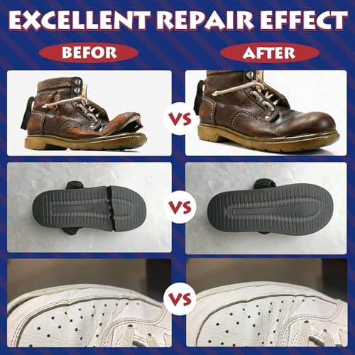 YAFLC Shoe Glue Sole Repair, Super Glue for Shoe Heavy Duty, Boot Repair, Sneakers, Athletic Shoes, Heels, Sandals 40g - Thumbnail 4