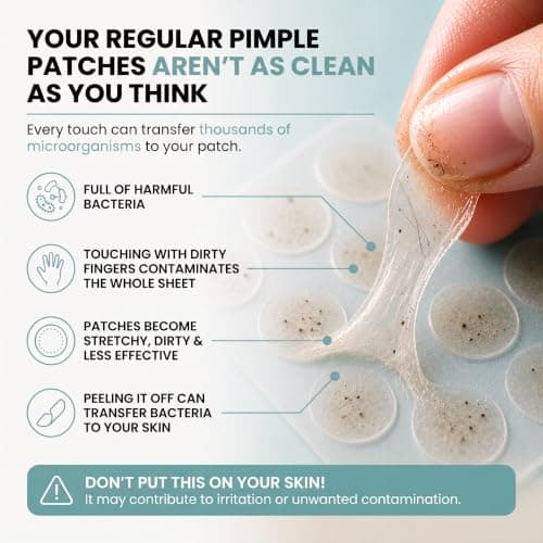 Body Restore Hydrocolloid Acne Patches – Pimple Patches for Face, Hygienic Dispenser, Invisible Zit Stickers for Breakouts, Convenient Spot Treatment Acne Dots – 90 Count - Thumbnail 2
