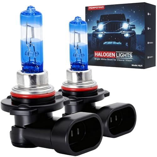 9005/HB3 Halogen Headlight Bulbs, 12V 55W, 3800K Warm White, Road Legal, OEM-Grade High Performance, Upgraded Brightness, High/Low Beam Light Bulb Replacement, Long Life, Plug and Play, 2 Pack - Image 1