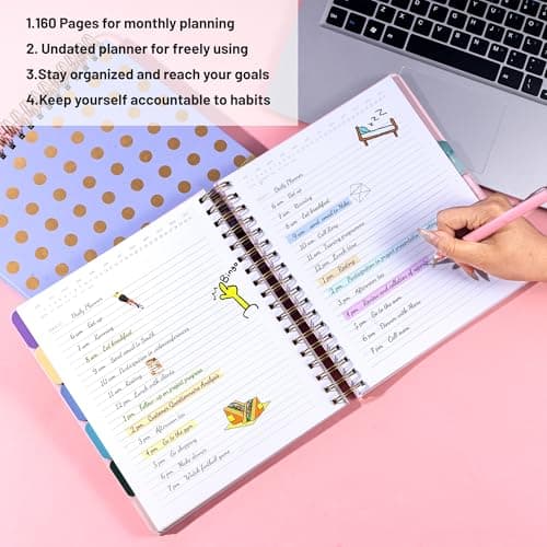 FLYING EAGLE Undated Work Planner, Pink - Thumbnail 3