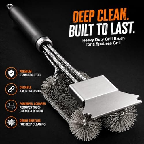 KENWQZI Grill Scraper Tool Stainless Steel Griddle Scraper for Blackstone Flat Top Grill, Heavy Duty BBQ Cleaning Scraper with Adjustable Handle, Metal Scraper for Cast Iron, Kitchen & Outdoor Cooking - Thumbnail 4