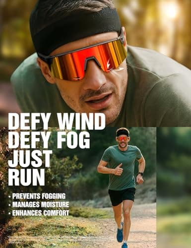 JOYROOM Cycling Glasses Polarized, Sports Sunglasses for Men Women, UV400 Protection, Lightweight Alloy, Adjustable Fit, for Running, Fishing, Skiing, UTV - Thumbnail 4