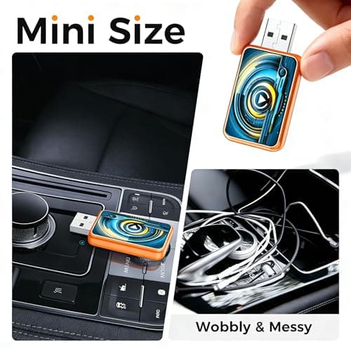 New Wireless Carplay Adapter for Apple iPhone & Android，Multi-User, No Latency - Convert Wired to Wireless Car Play Adapter for iOS 10+/Android 11+/Type-C Port with 2016+ Car - Thumbnail 3