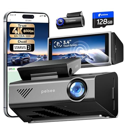True 4K+2.5K Dash Cam Front and Rear, Dual Starvis 2 Sensor, Native 4K HDR Dash Camera for Cars with 5.8GHz WiFi, Full Color Night Vision, GPS, ADAS, Voice Control, Free 128GB Card & OBD Hardwire Kit - Image 1