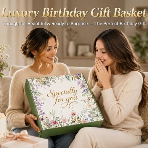 Birthday Gifts for Women, Self Care Gift Basket for Women, Thinking of You & Get Well Soon Gifts, Relaxing Spa Care Package for Mom, Sister, Best Friend, Her - Thumbnail 2