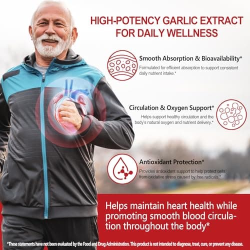 Premium Aged Garlic Extract Capsules – 7,500mg Fresh Garlic Equivalent, Aged Garlic Supplements, 24-Month Low-Temp Aging, Support Heart Health, Immune Boost Antioxidant Benefits, Natural Garlic Aroma - Thumbnail 5