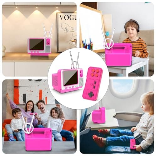 Mini TV Retro Handheld Game Console -JALECO Licensed Classic Games, Portable Gaming Toy with TF Card to Expand 80s 90s Games, Support Two Players & Game Save, Ideal Gift for Boys Girls - Thumbnail 4