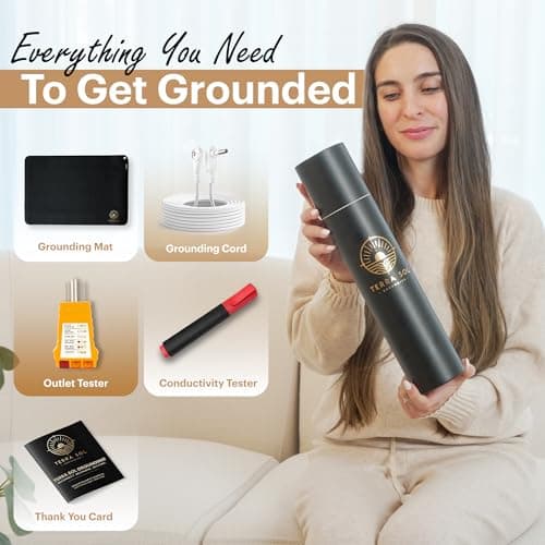 Terra Sol Best Grounding Mat for Bed - Premium 27x60in Earthing Mat for Queen, King & Twin Size - Grounding Pad for Sleeping with 15ft Cord & Safety Testers - Thumbnail 2