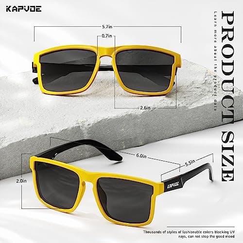 KAPVOE Polarized Sunglasses Men Women UV400 Protection Sport Glasses Driving Fishing Cycling Beach Golf Running - K116 - Thumbnail 3