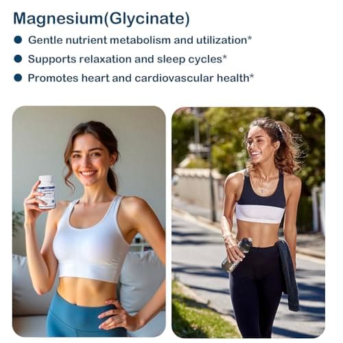 Lotnafee Magnesium Glycinate Capsules – Maximum Absorption Magnesium Supplement for Stress Relief, Deep Sleep, Muscle & Nerve Support, Heart Health & Calm Mood – Gentle, Non-GMO, 90 Capsules - Thumbnail 5