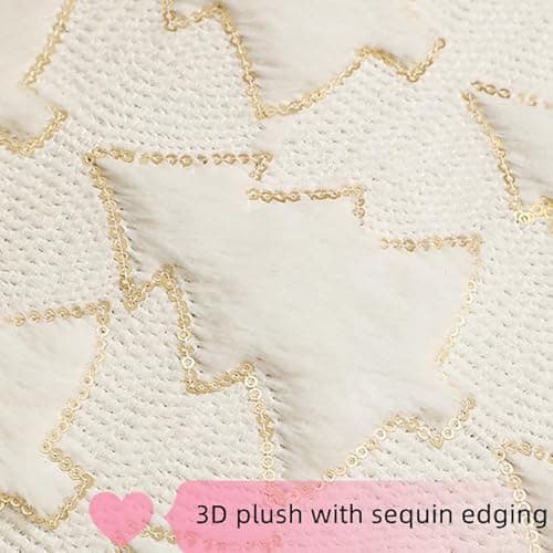 Psythuor 2Pack Christmas Decorative Pillow Covers 20x20 Inch, 3D Xmas Tree Soft Fluffy Plush Sequin Winter Holiday Decor Pillow Cover with Zipper for Couch Bed Sofa Living Room, Green - Thumbnail 3
