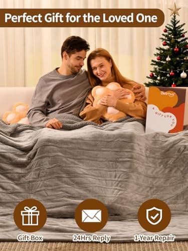 Bearhug Electric Blanket King Size 100" x 90", Dual Controller Heated Blanket, Velvet & Sherpa, 10-Heat Levels & 1-12H Auto Off, Over-Heat Protect, ETL, Machine Washable - Thumbnail 6