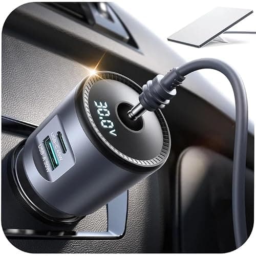 JOYROOM 3-in-1 Starlink Mini Car Adapter [Voltage Display] 12V/24V DC to 30V Step-up Converter, Ultra-Stable Starlink Mini Power Supply with Dual USB Ports for Cars, RVs, Trucks, Boats