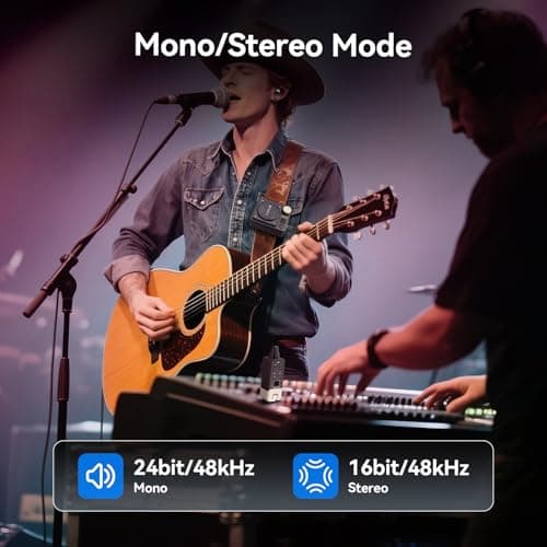 Retekess TA101 Wireless in Ear Monitor System,IEM System,Stereo/Mono,Low Latency, 8 Channels, in Ear Monitors for Singers,Small Stages,Band Rehearsals - Thumbnail 2