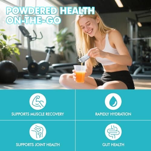 PureBotan Hydration Packets Sugar Free, Orange Flavor Electrolytes Powder Packets, Turmeric Electrolyte Drink Mix w/Curcumin, Vitamin, Minerals & Inulin, Support Immune & Recovery, Muscle & Gut Health - Thumbnail 3