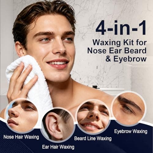 WaxFans Nose Wax Kit, Nose Hair Wax Kit for Men's Nose, Ear & Eyebrow, Mini Wax Pot with 100g Wax Beads & 20 Nose Wax Sticks, USB Powered Portable Facial Hard Wax Warmer for Ear Hair Removal at Home - Thumbnail 6