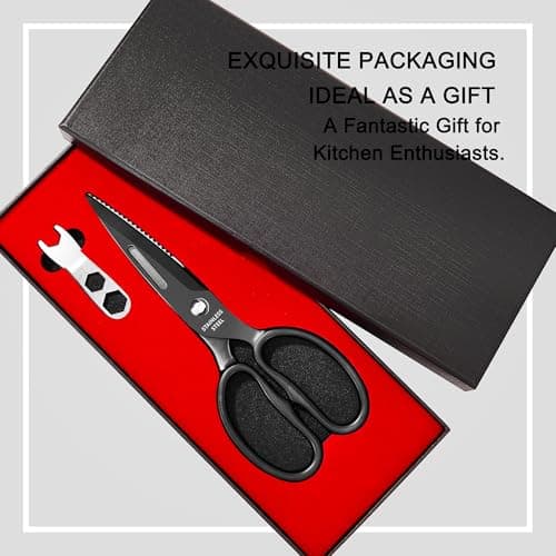 SLEMOON Heavy Duty Poultry Shears, All Purpose Kitchen Shears for Food - Thumbnail 6