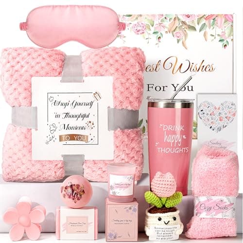 Mother's Day Gifts Set for Women, Self-Care Get Well Soon Gifts Birthday Gift box, Spa Unique Box Feel Better Care Package, Thinking of You Gift Baskets Gifts for Mom, Wife, Sister, Grandma Friends - Image 1
