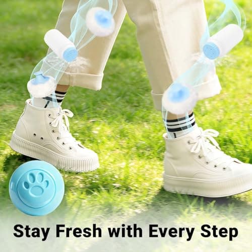 STRN Sneaker Deodorizer Balls 8 Packs Baby Powder Scent Shoe Odor Elimination, Scented Plastic Ball, Long-lasting Freshness Shoe Deodorizer for Sneakers Gym, Bags, Cars and Small Spaces - Thumbnail 5