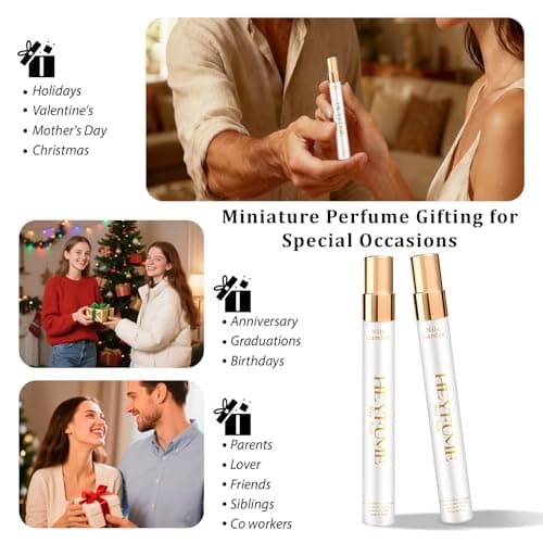 HEYFUME Floral & Fruity Perfume for Women: 0.41oz Premium Eau de Parfum Inspired by classic luxury garden fragrance notes - Long-Lasting Day & Night Travel Size Gift for Her - Thumbnail 6