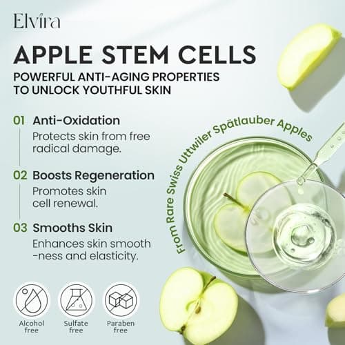 Elvira Retinol Anti Aging Face Moisturizer- Collagen Cream With Stem Cell & Hyaluronic Acid, Instant Face Lift Cream for Skin Tightening and Firming, Wrinkle Smoother for Women & Men, 1.85 Fl Oz - Thumbnail 5