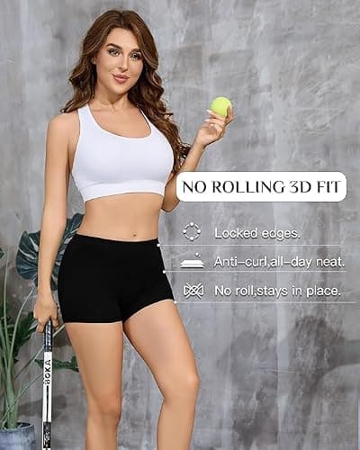 Nexgenz Cotton Boyshort Underwear for Women Cotton Boxer Briefs for Women Underwear Shorts 4 Pack Dark Purple/Fuchsia/Navy Blue/Black X-Large 2" Inseam - Thumbnail 5