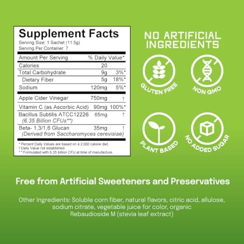 SUU Tribiotics - Prebiotic & Probiotic Drink Mix Packets for Gut Health & Digestive Health | Daily Probiotic, Cutting Mix & Immunity Supplement with Energy Support | Tangerine Orange (7-Pack) - Thumbnail 4