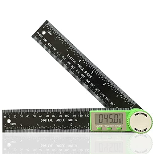 PDDYIER Digital Angle Finder Protractor, 2-in-1 Miter Saw, 7 Inch/200mm ABS Ruler, High Accuracy Measuring Tool for Woodworking, Metalworking, Carpenter, Construction - Image 1